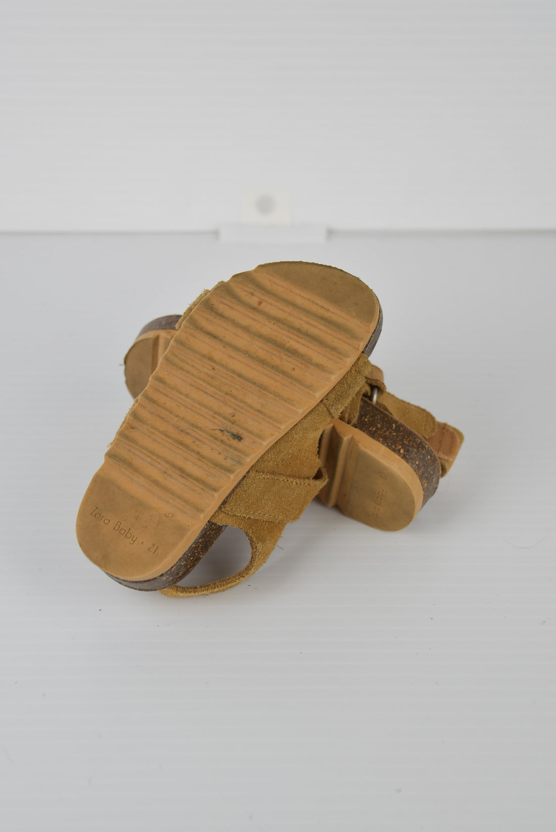 Brown Leather Sandal -  21 (18-24M)