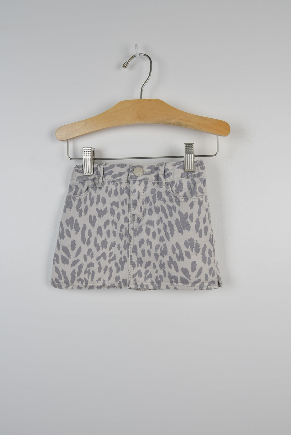 Gap Leopard Print Denim Skirt (3Y)