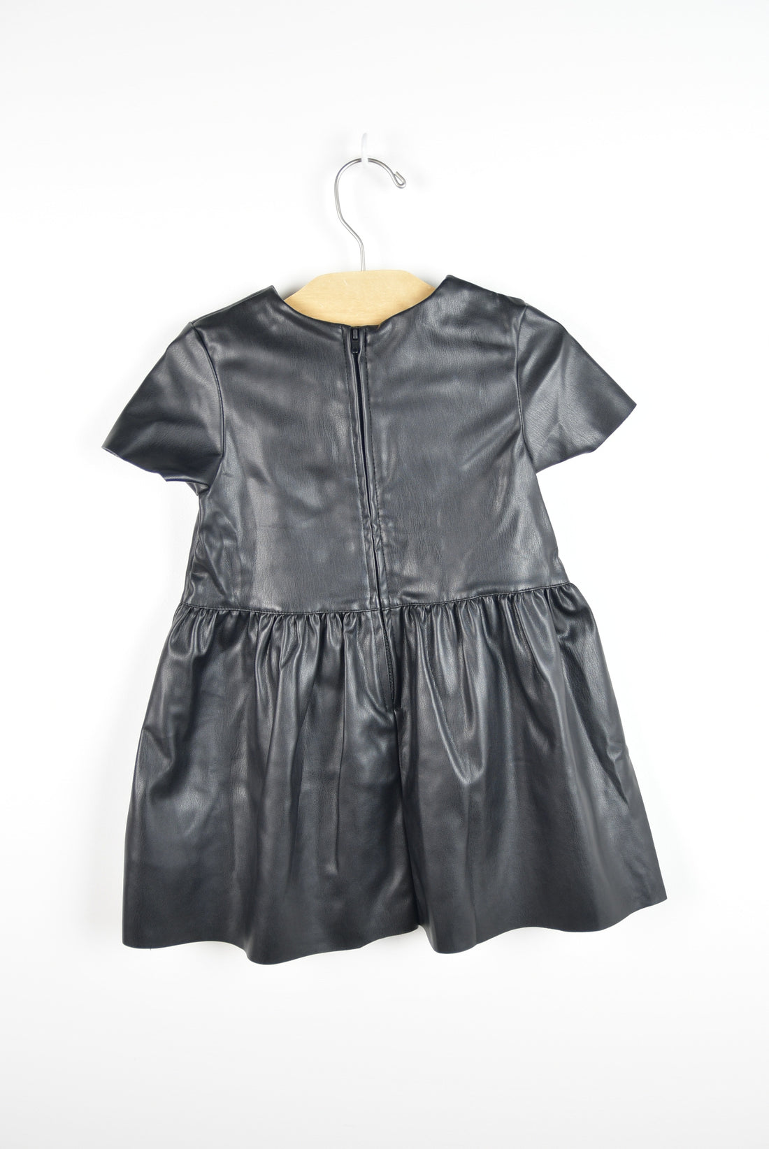 Black Pleather Dress -  2-3T