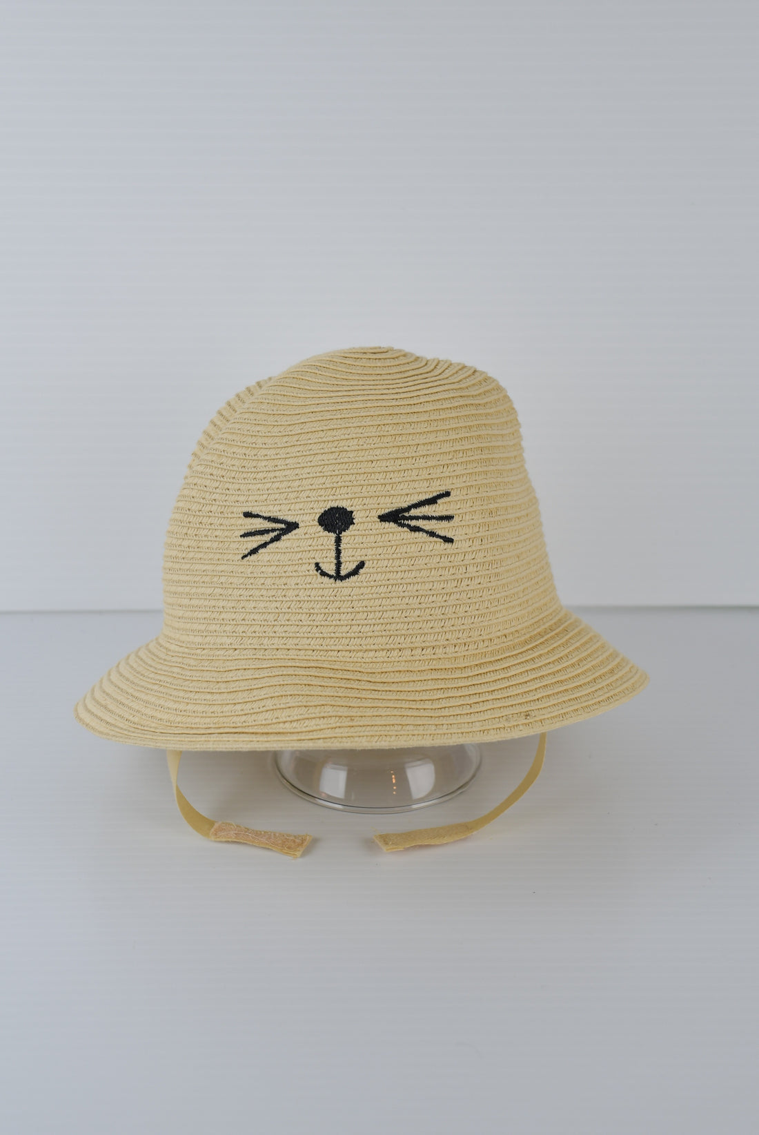 Indigo Straw Kitty Hat (12-18M)