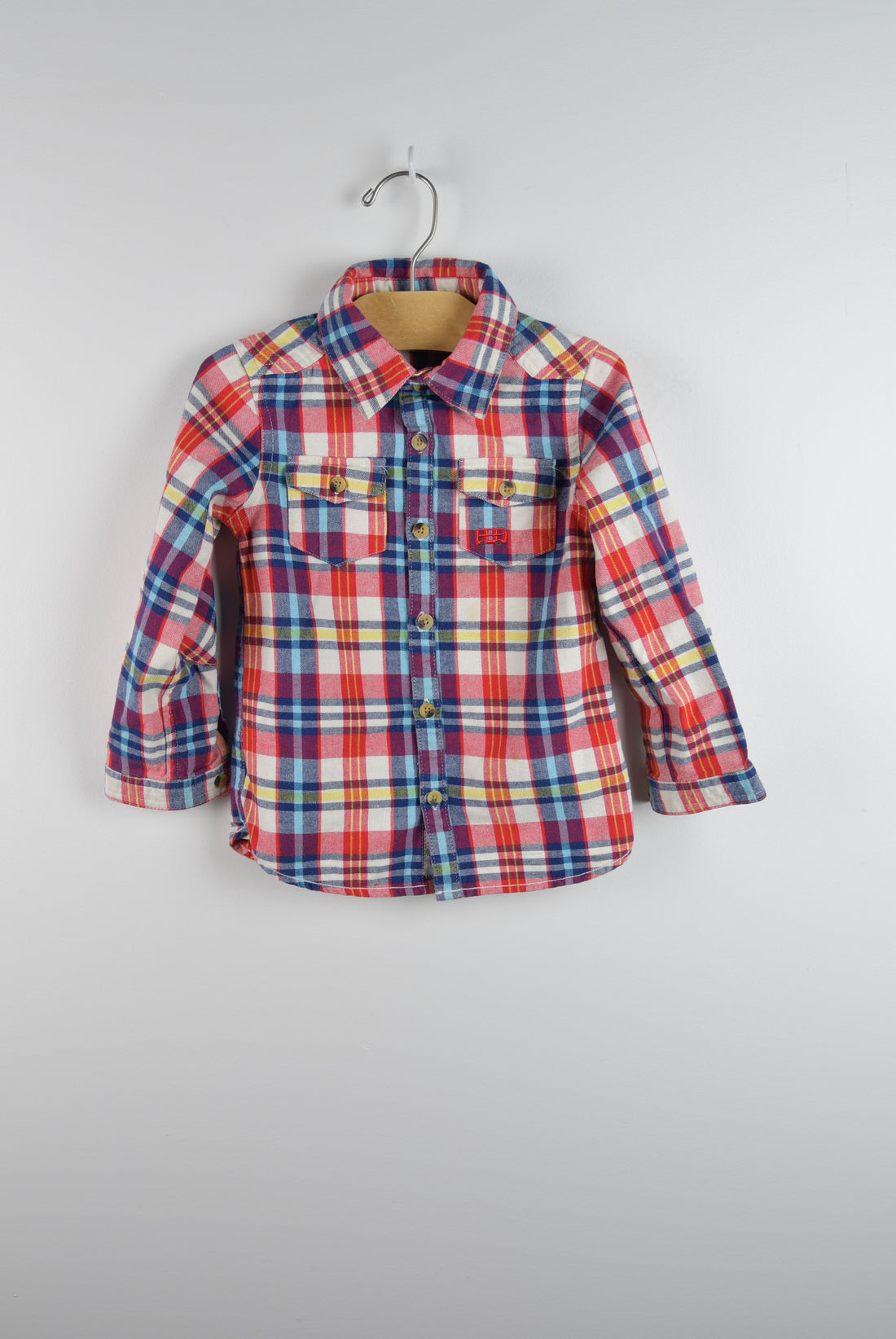Cath Kid Plaid Flannel Shirt (3-4T)