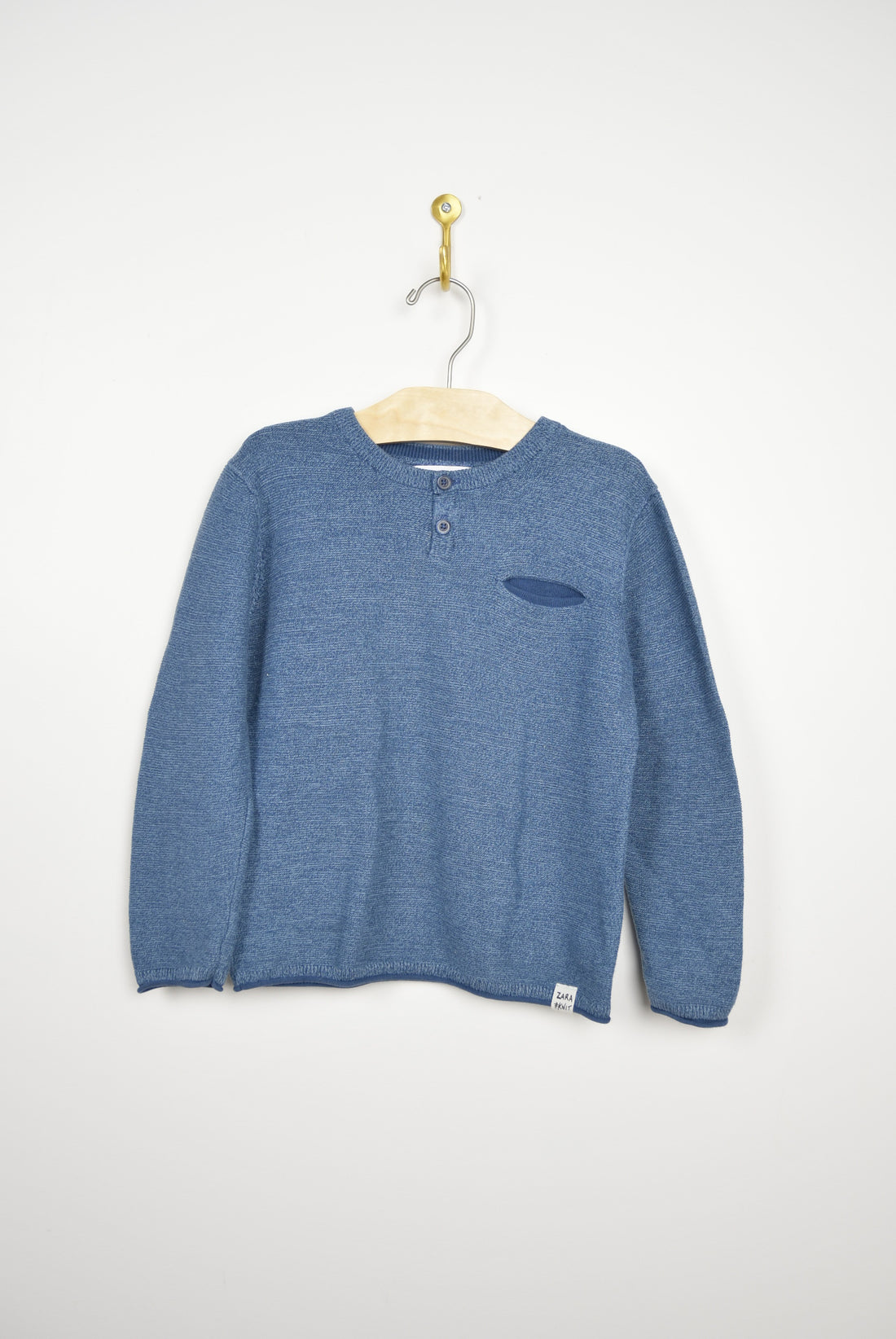 Zara Zara Blue Knit Sweater - 6Y