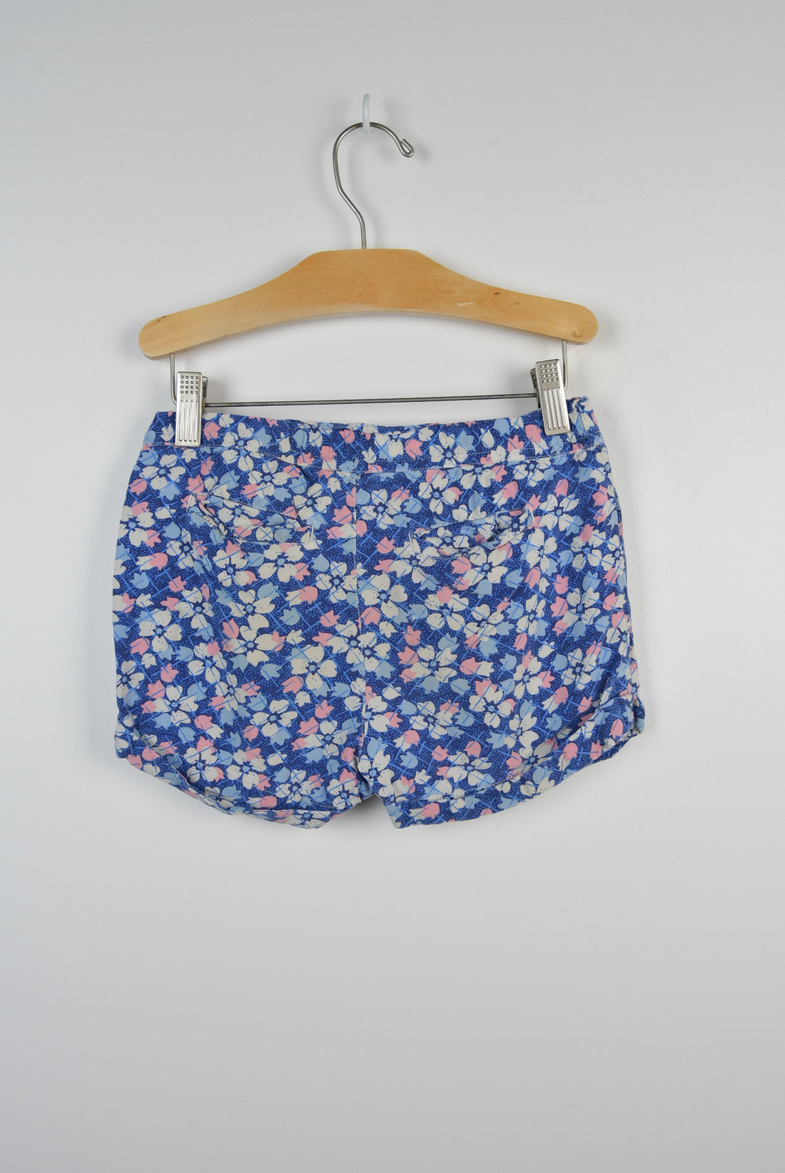 Blue Floral Shorts -  6Y