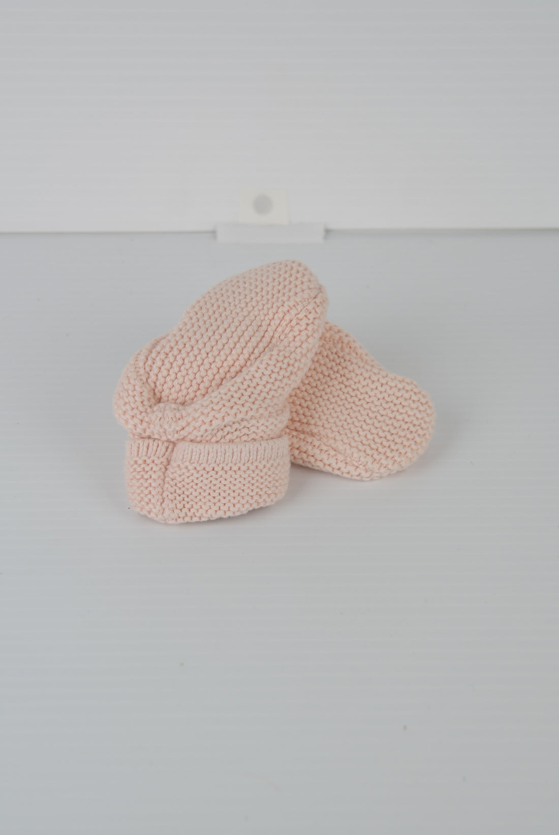 Pink Knit Slipper -  3-6M